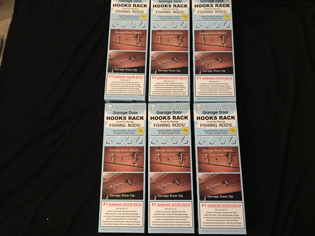 Hooks Rack - 6 Set Case - $25.95 Each